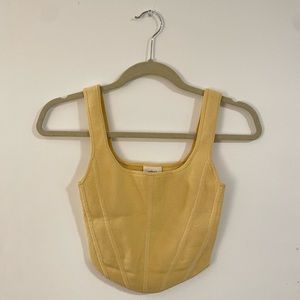 Wilfred Knit Bustier Crop Top